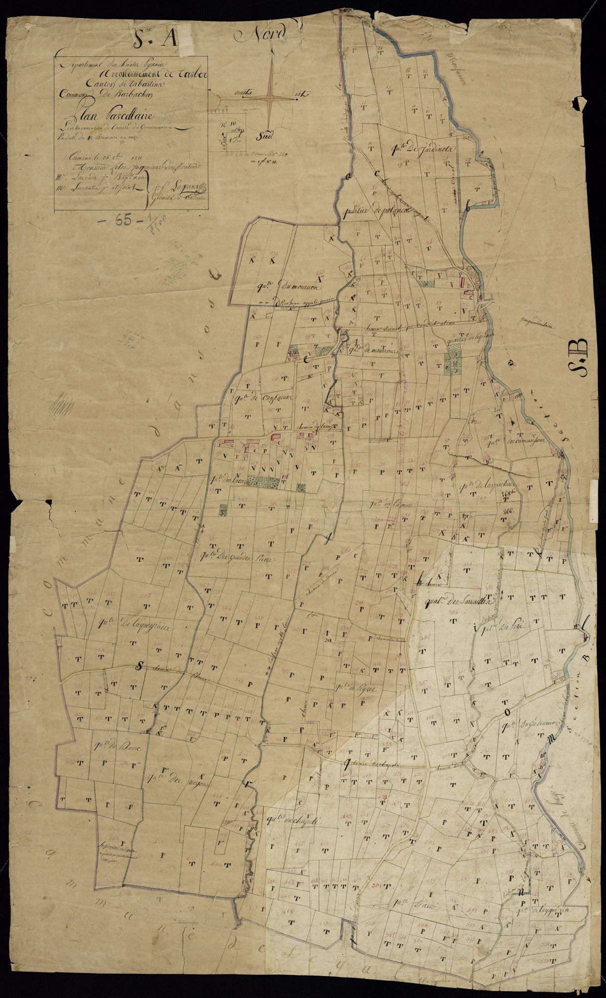 Barbachen - Barbachen.- Section A, 1re feuille