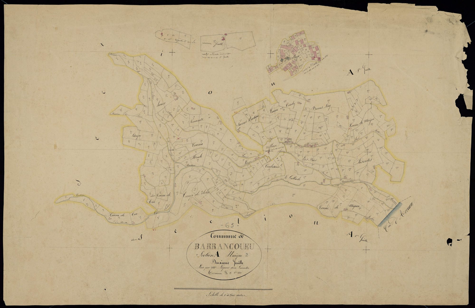 Barrancoueu - Barrancoueu.- Section A, 2e feuille