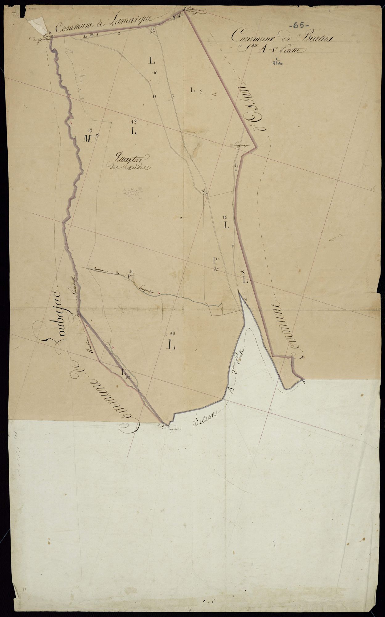 Bartrès - Bartrès.- Section A, 1re feuille