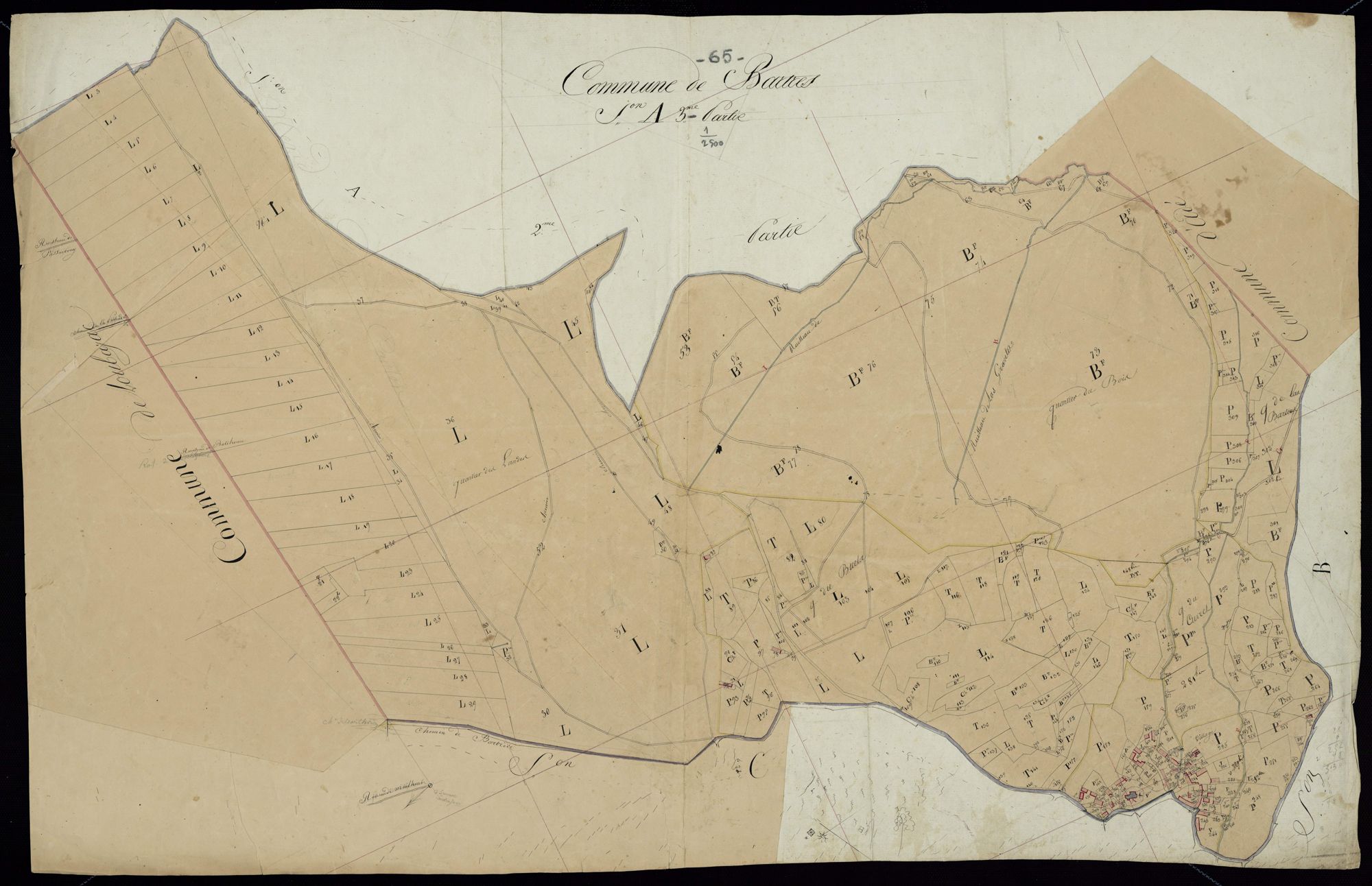 Bartrès - Bartrès.- Section A, 3e feuille