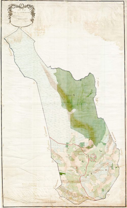 Bartrès - Plan par masse de culture de Bartrès