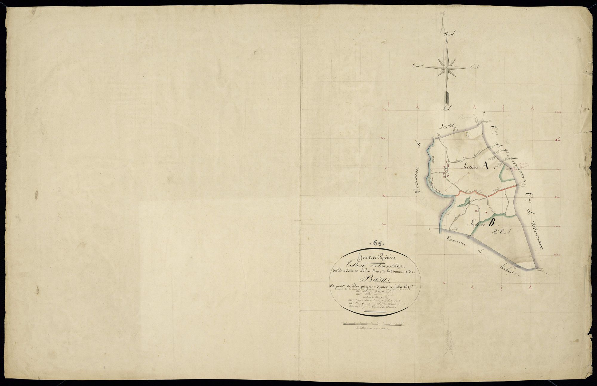 Bazus-Neste - Bazus-Neste.- Tableau d'assemblage