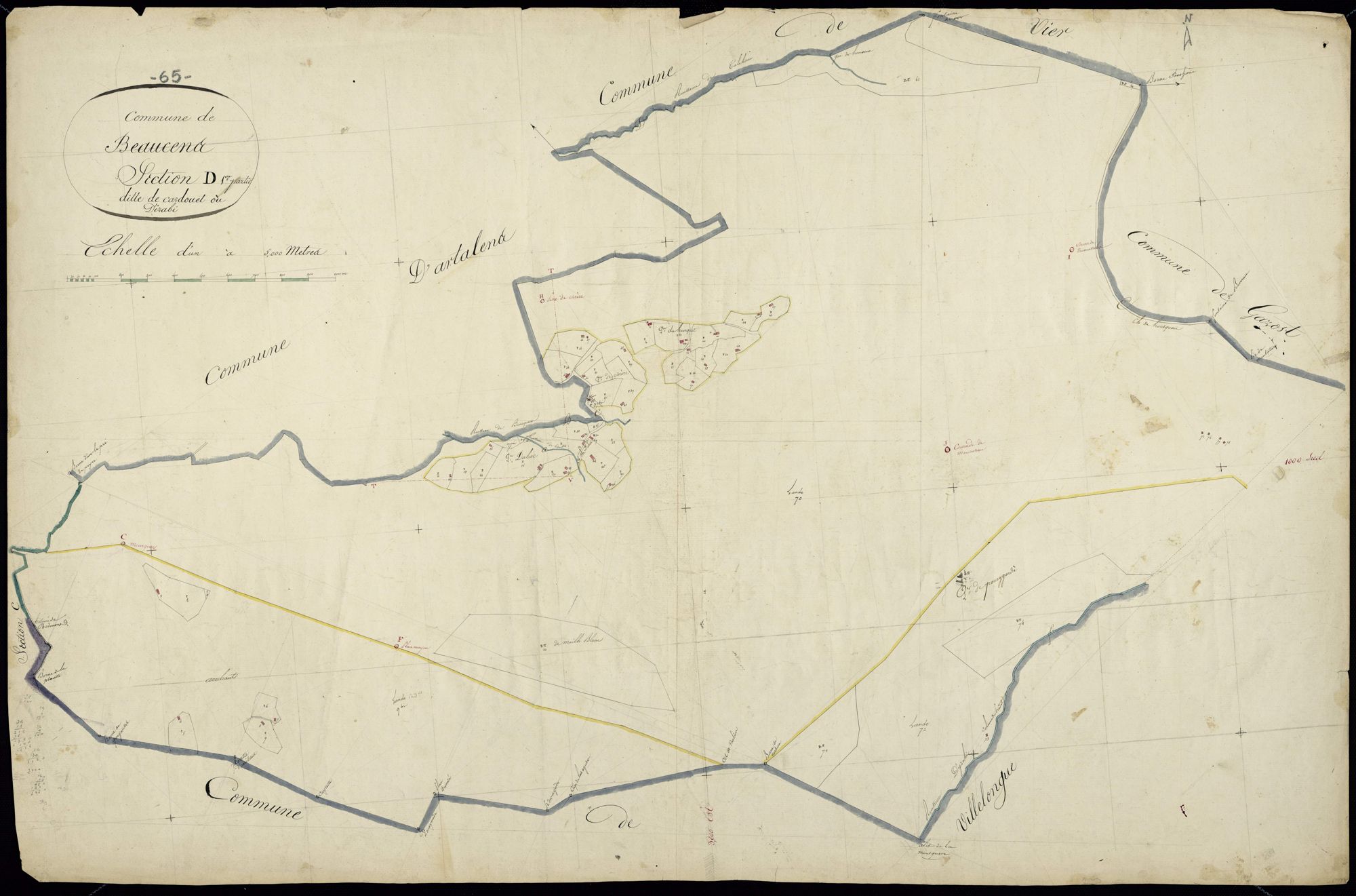 Beaucens - Beaucens.- Section D, 1re partie