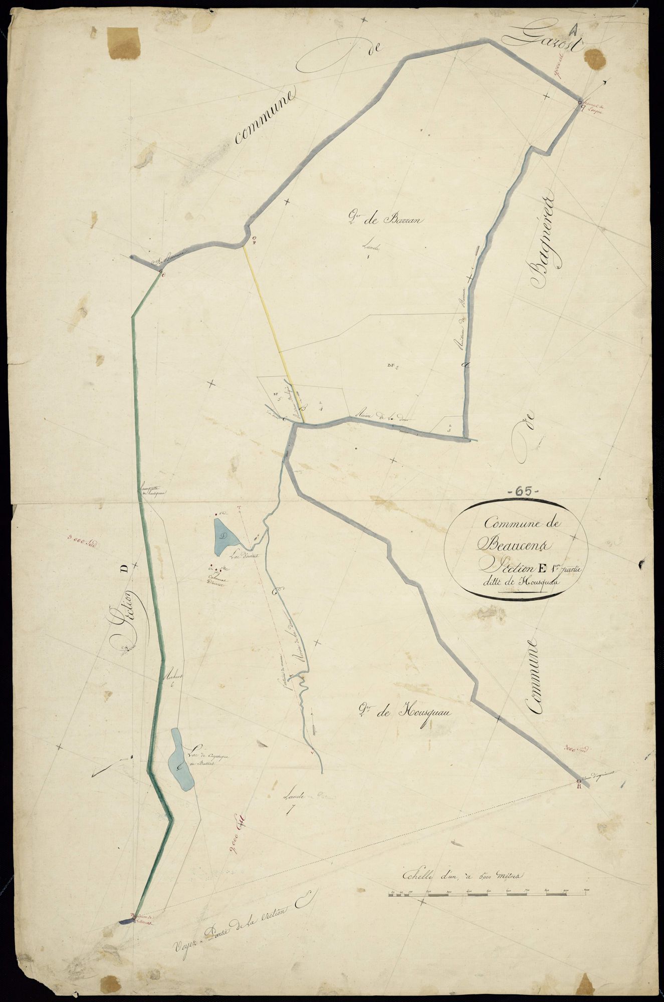 Beaucens - Beaucens.- Section E, 1re partie