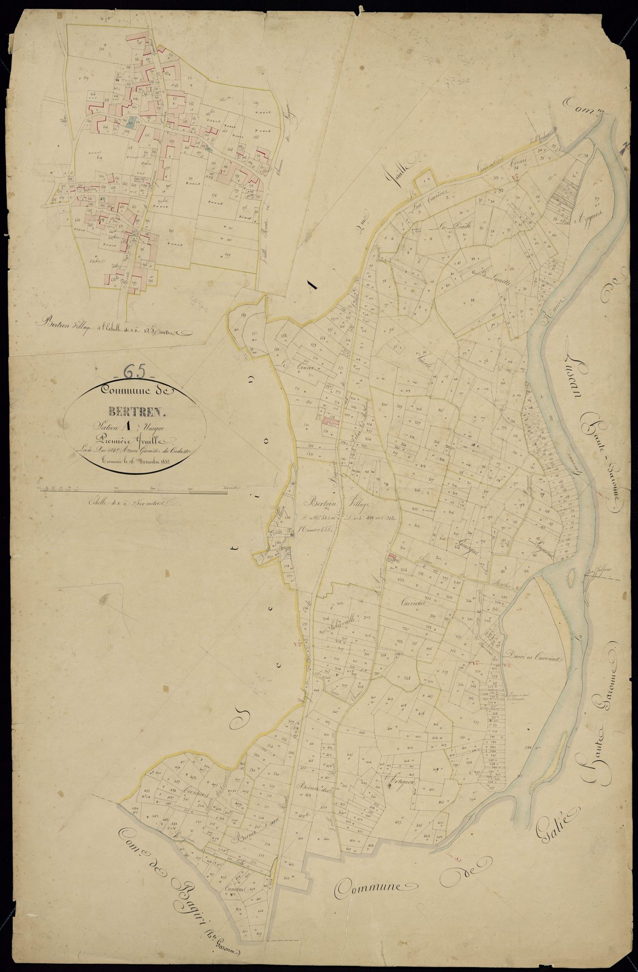 Bertren - Bertren.- Section A, 1re feuille