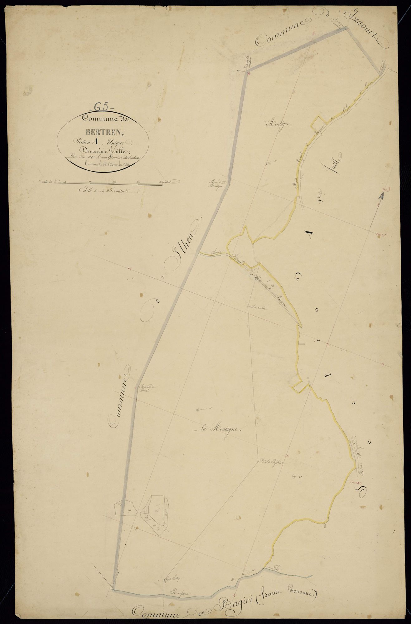 Bertren - Bertren.- Section A, 2e feuille