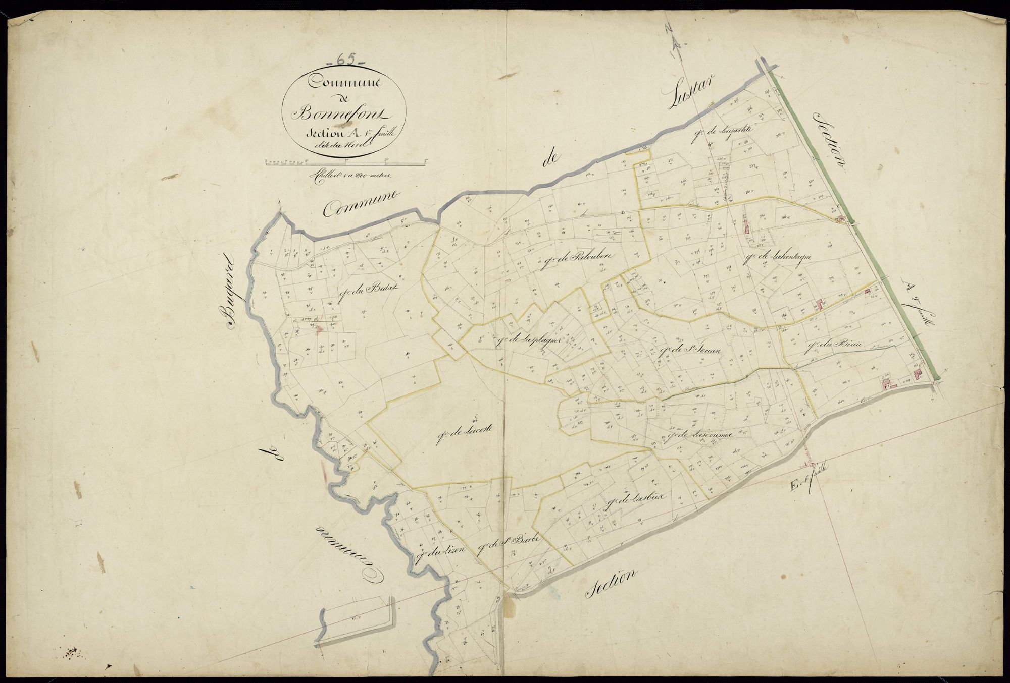 Bonnefont - Bonnefont.- Section A, 1re feuille