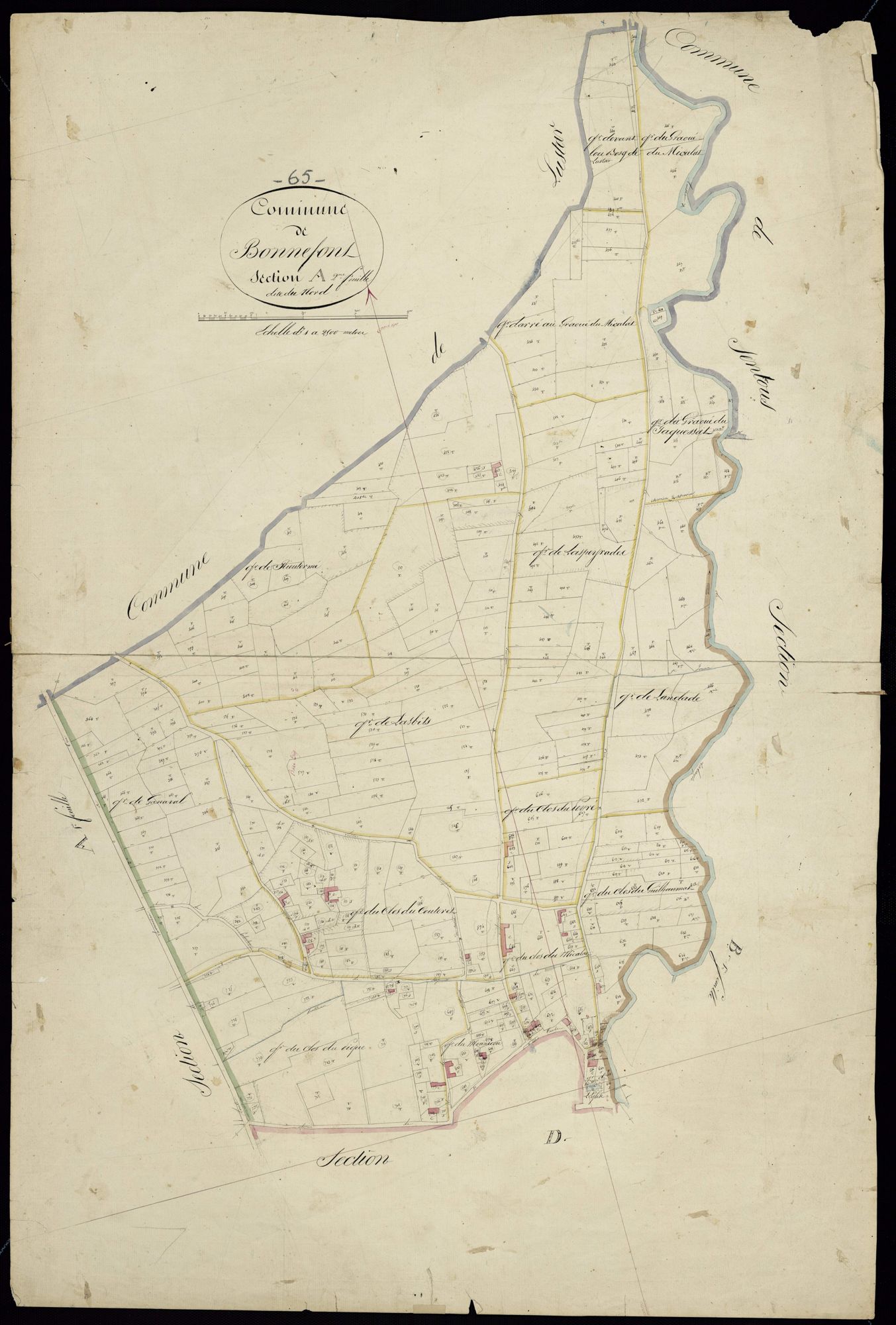 Bonnefont - Bonnefont.- Section A, 2e feuille