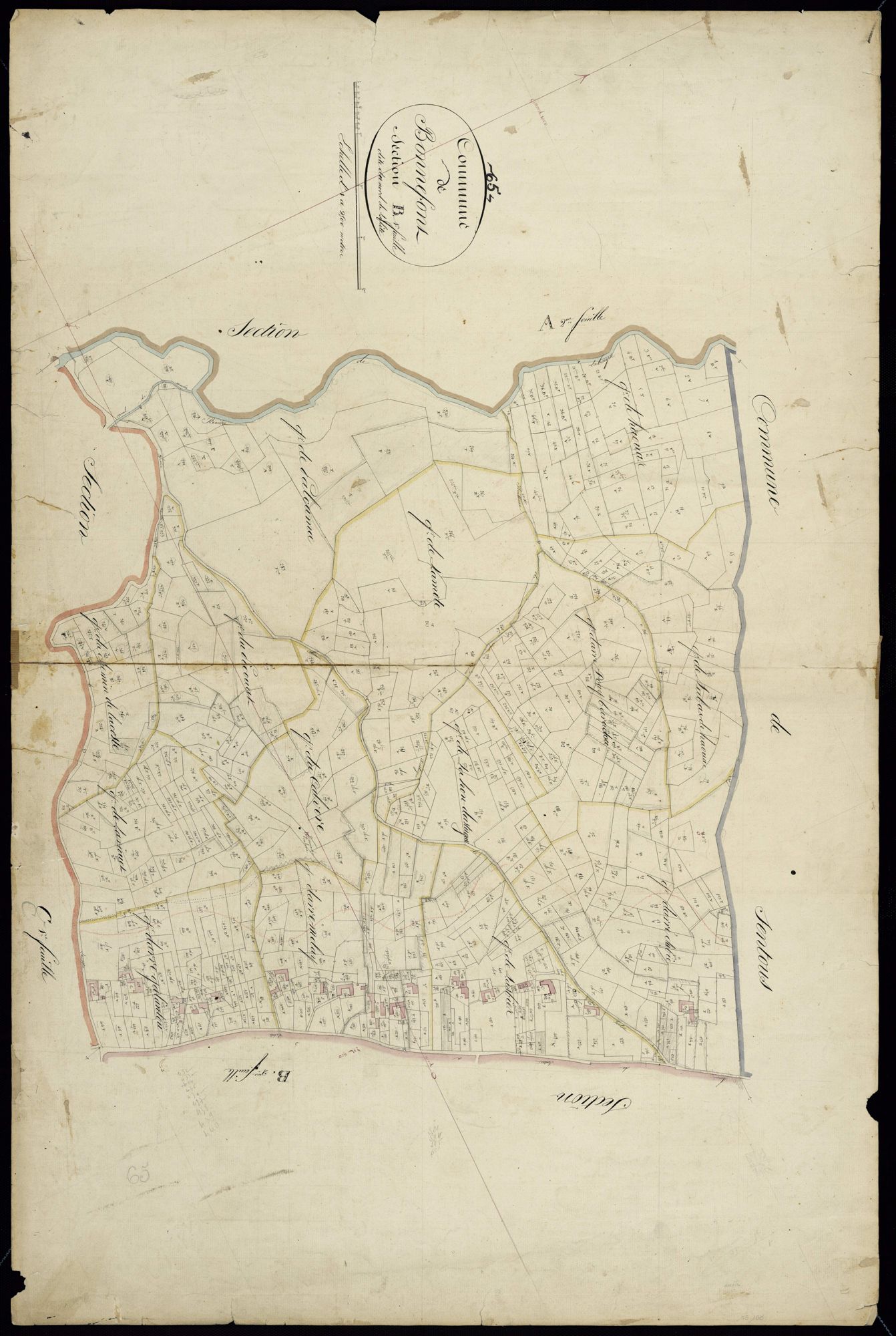 Bonnefont - Bonnefont.- Section B, 1re feuille