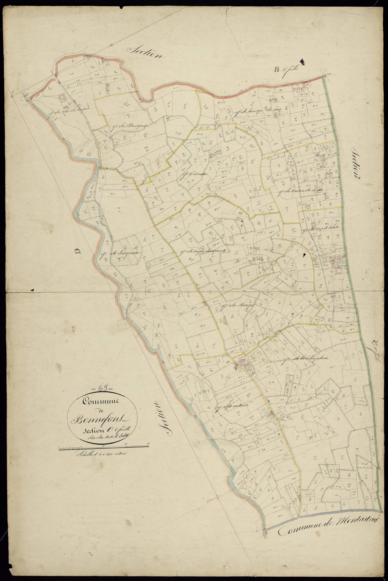 Bonnefont - Bonnefont.- Section C, 1re feuille