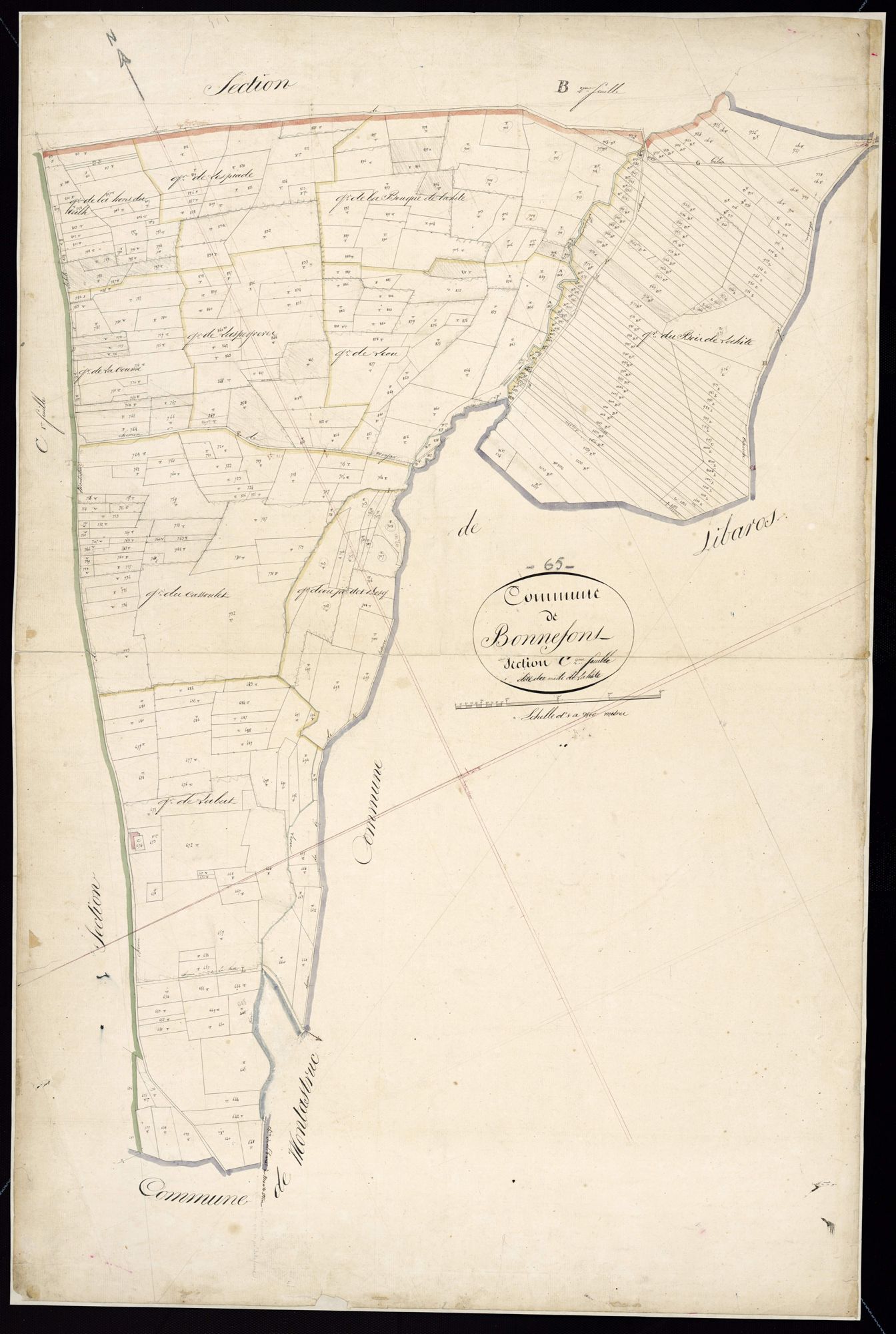 Bonnefont - Bonnefont.- Section C, 2e feuille