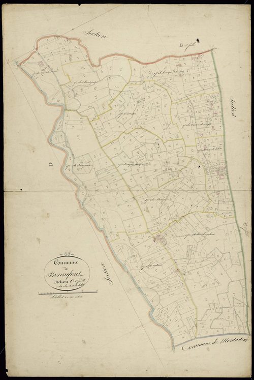 Bonnefont - Bonnefont.- Section C, 1re feuille