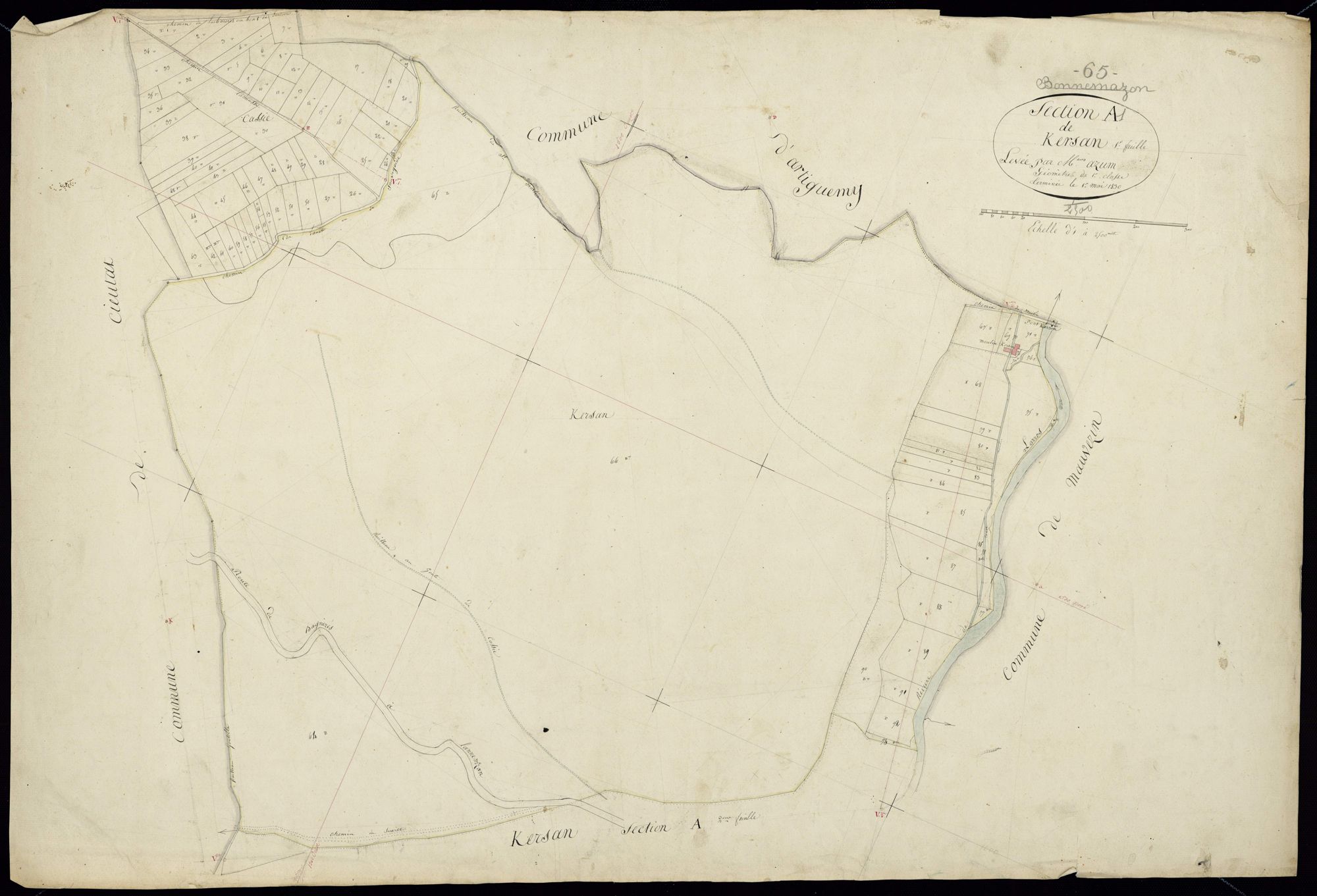 Bonnemazon - Bonnemazon.- Section A, 1re feuille