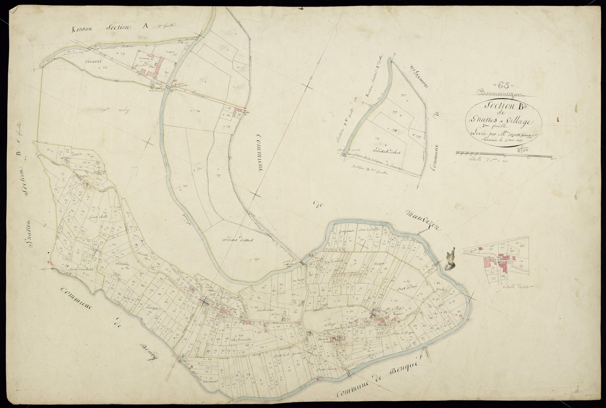 Bonnemazon - Bonnemazon.- Section B, 2e feuille
