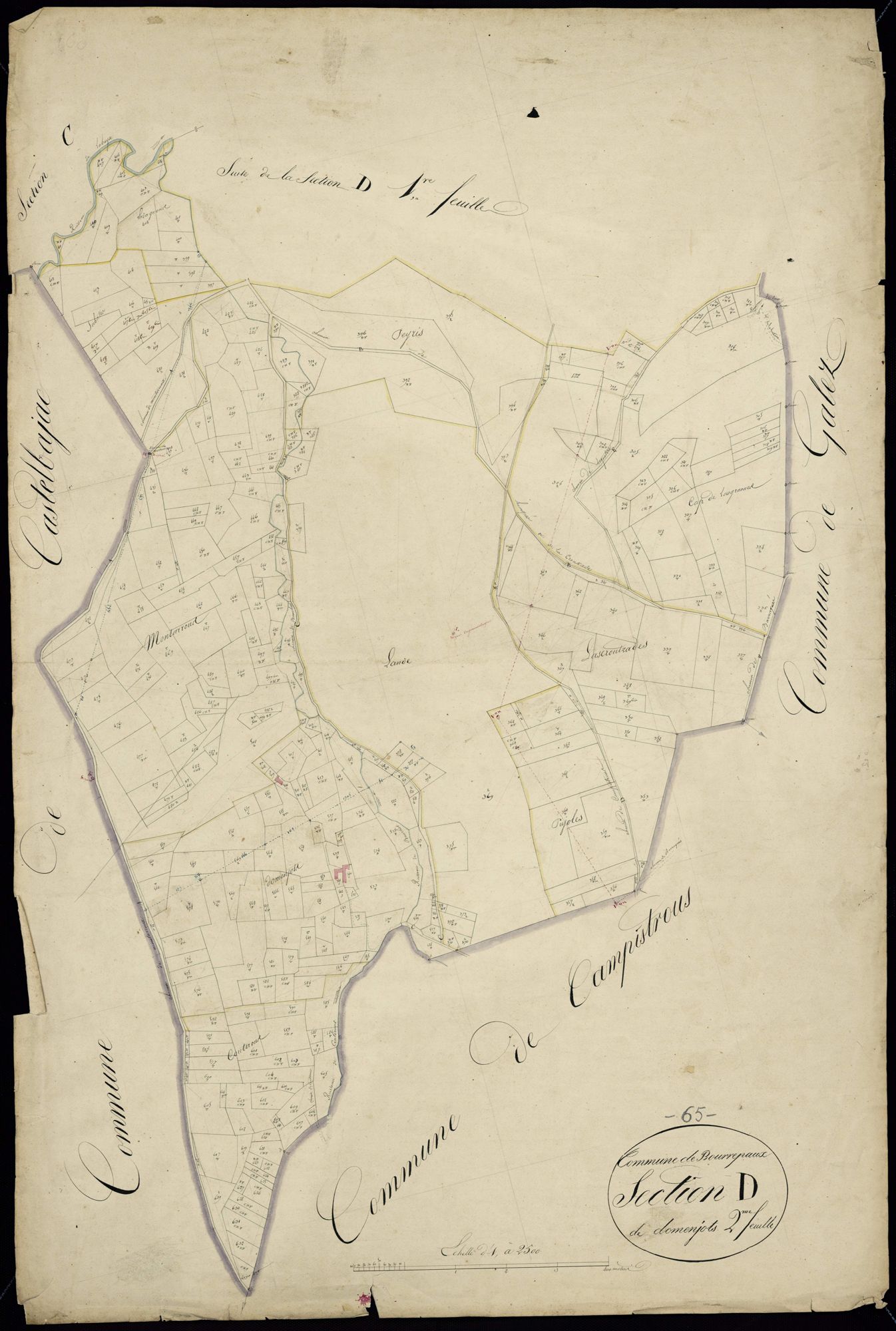Bonrepos - Bonrepos.- Section D, 2e feuille