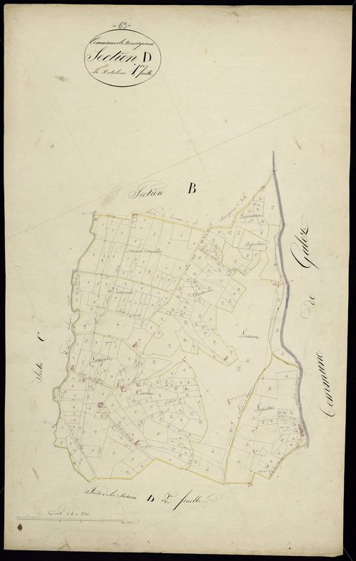 Bonrepos - Bonrepos.- Section D, 1re feuille