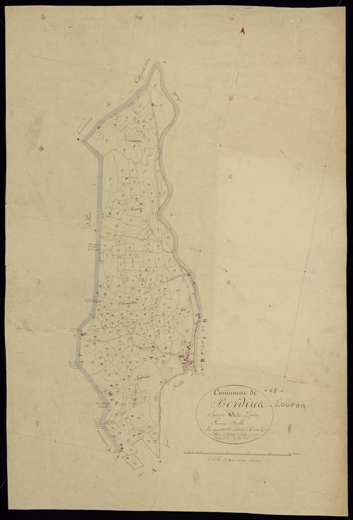 Bordères-Louron - Bordères-Louron.- Section A, 1re feuille