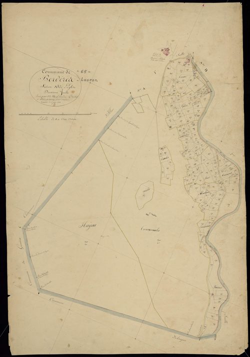 Bordères-Louron - Bordères-Louron.- Section A, 2e feuille