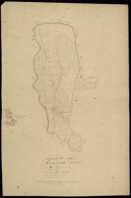 Bordères-Louron - Bordères-Louron.- Section B, 1re feuille