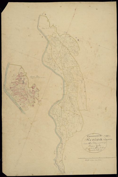 Bordères-Louron - Bordères-Louron.- Section B, 2e feuille