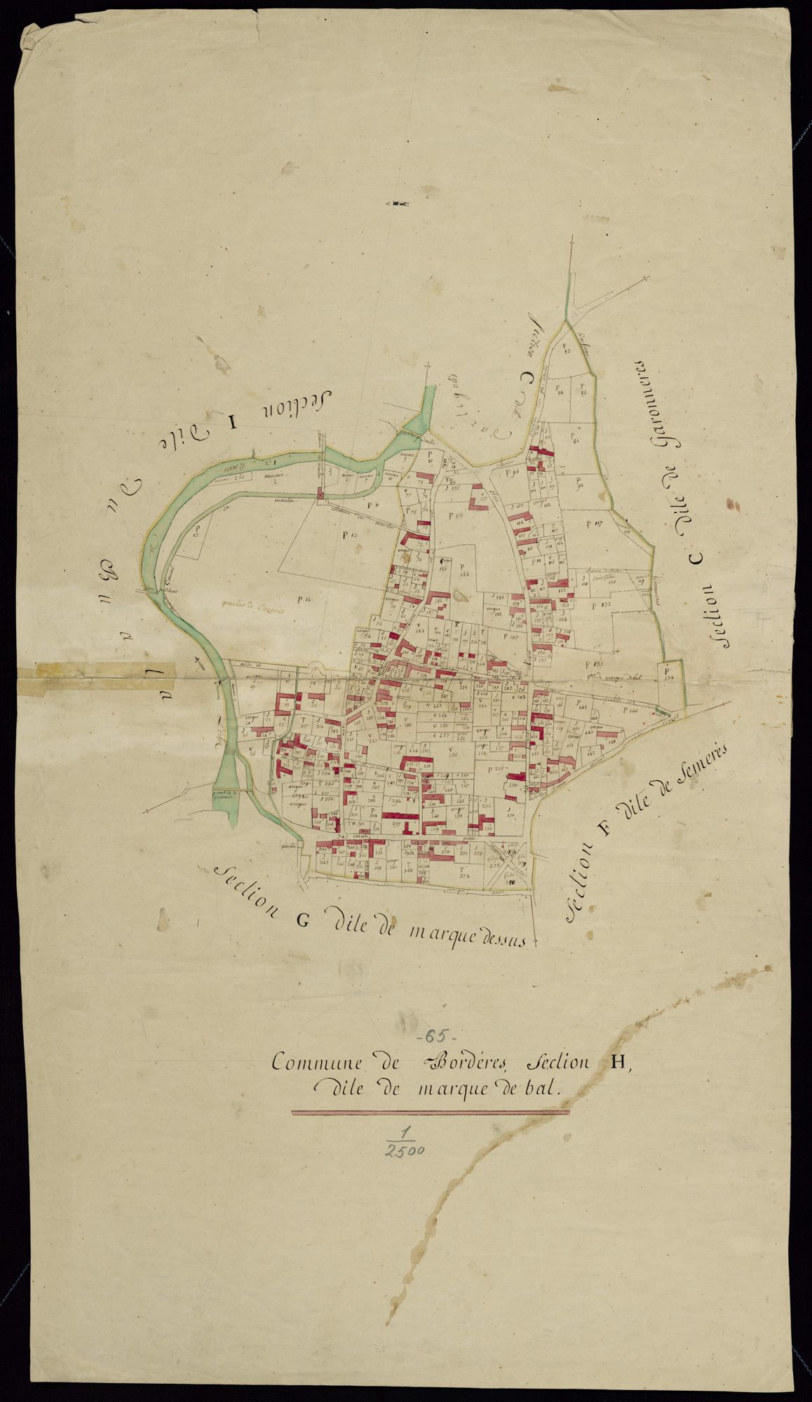 Bordères-sur-l'Échez - Bordères-sur-L'Echez.- Section H