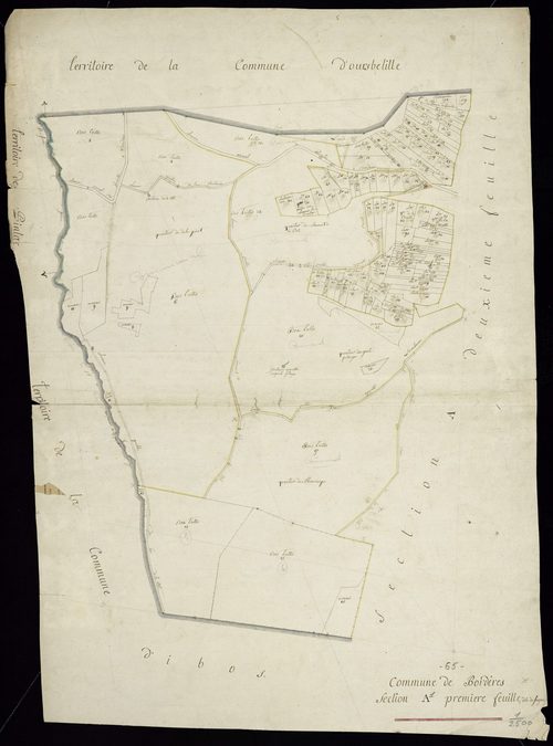 Bordères-sur-l'Échez - Bordères-sur-L'Echez.- Section A, 1re feuille