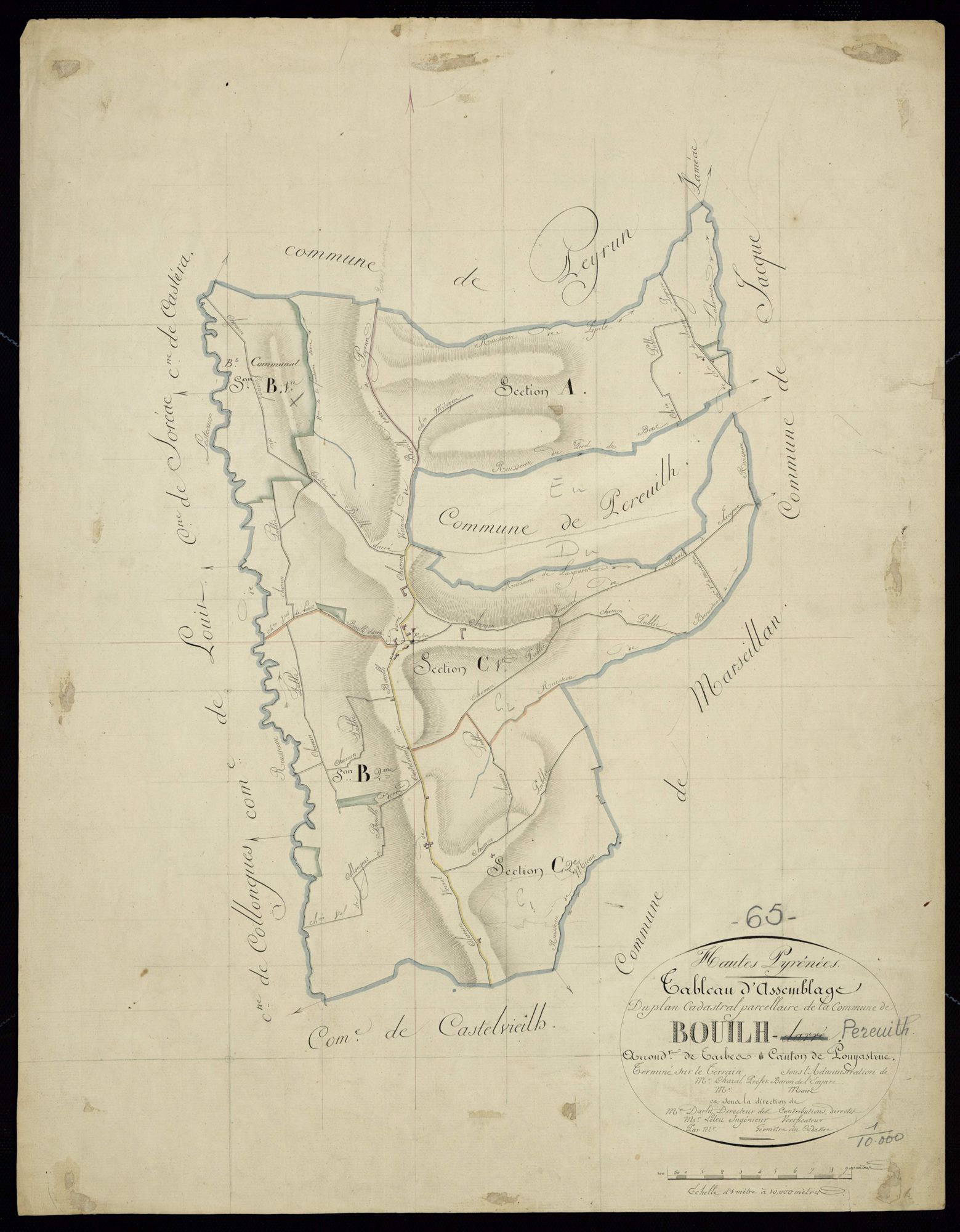 Bouilh-Péreuilh - Bouilh-Péreuilh.- Bouilh : tableau d'assemblage