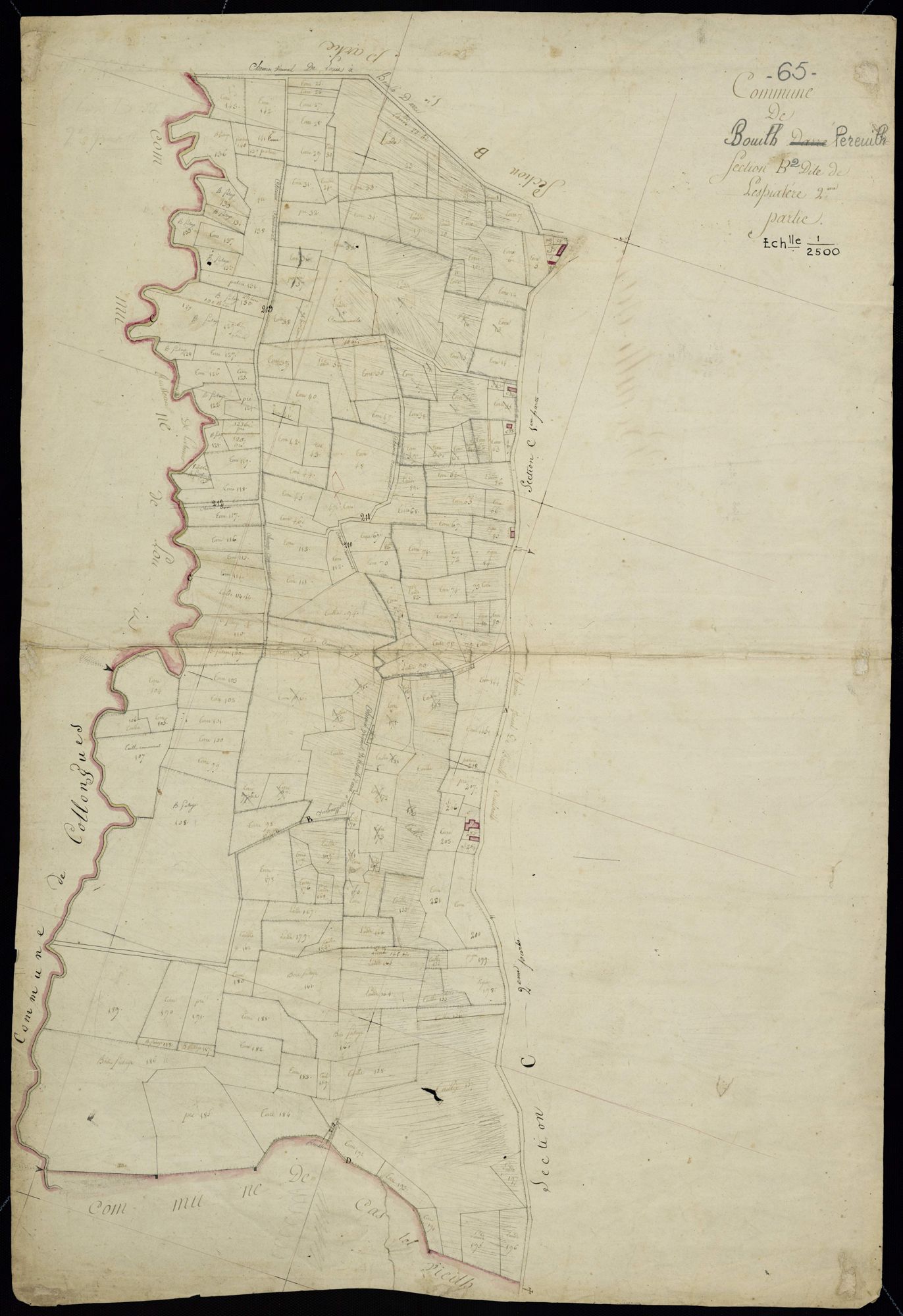 Bouilh-Péreuilh - Bouilh-Péreuilh.- Section B, 2e feuille