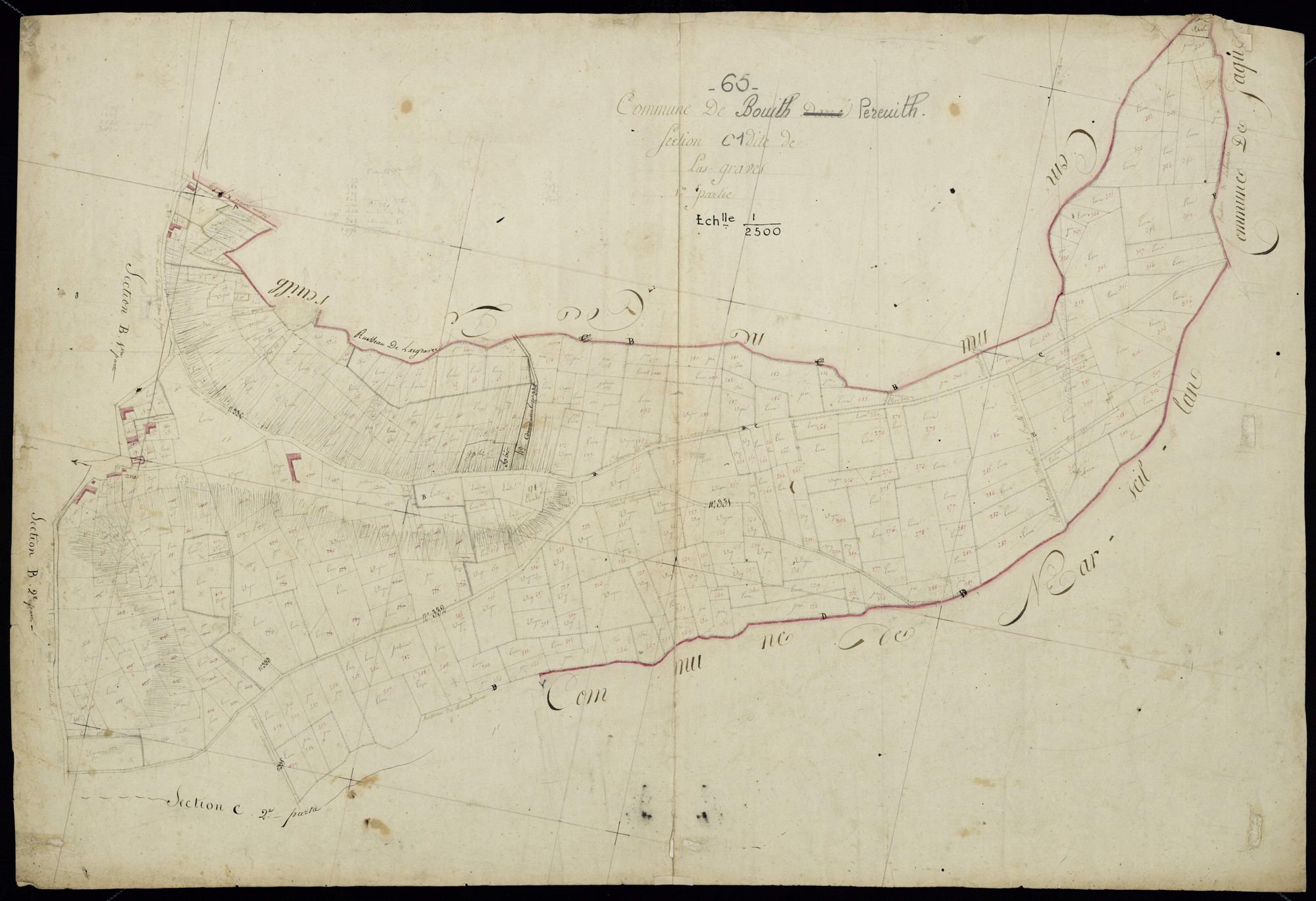 Bouilh-Péreuilh - Bouilh-Péreuilh.- Section C, 1re feuille