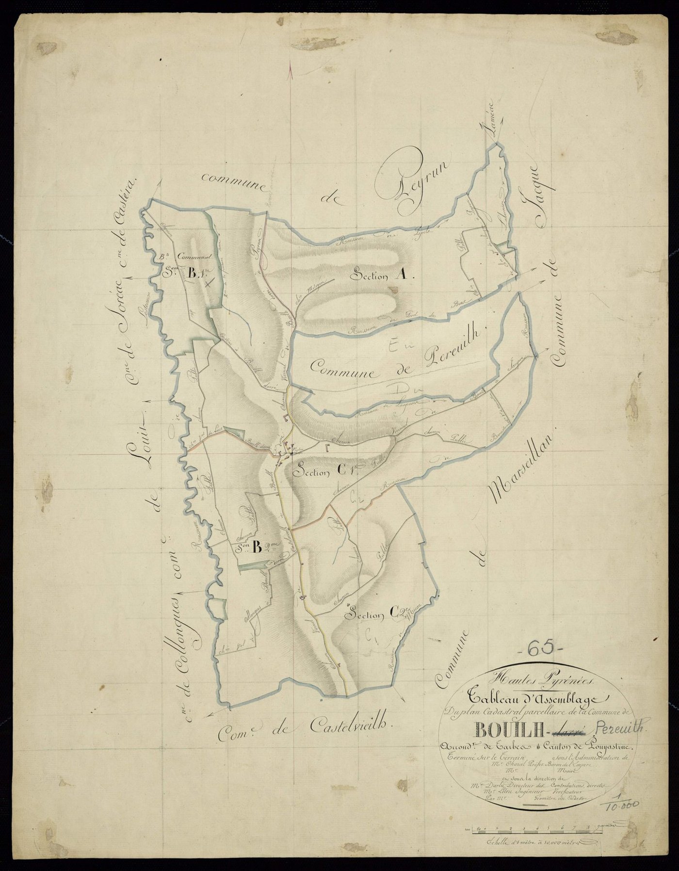 Bouilh-Péreuilh - Bouilh-Péreuilh.- Bouilh : tableau d'assemblage