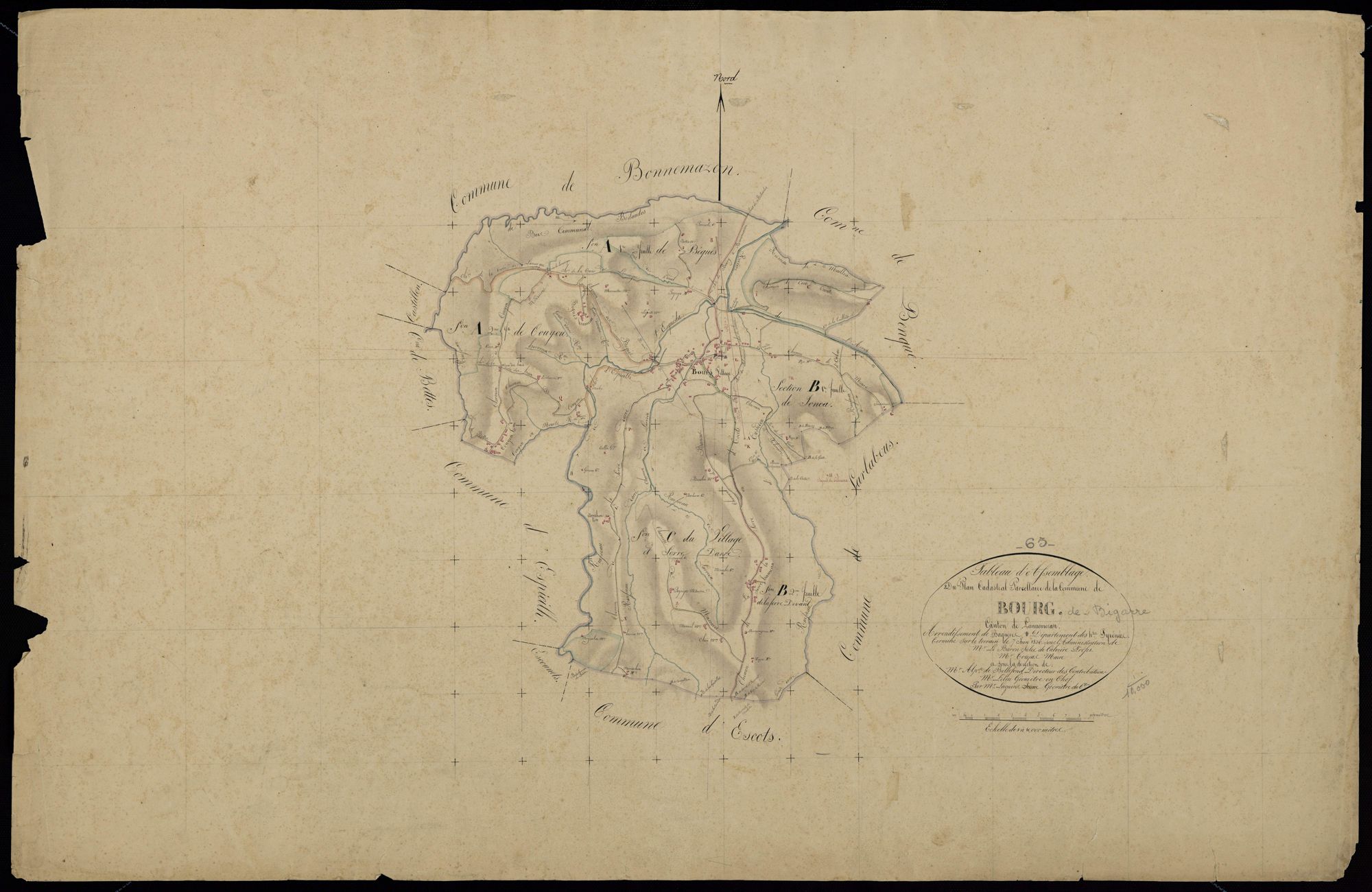 Bourg-de-Bigorre - Bourg-de-Bigorre.- Tableau d'assemblage