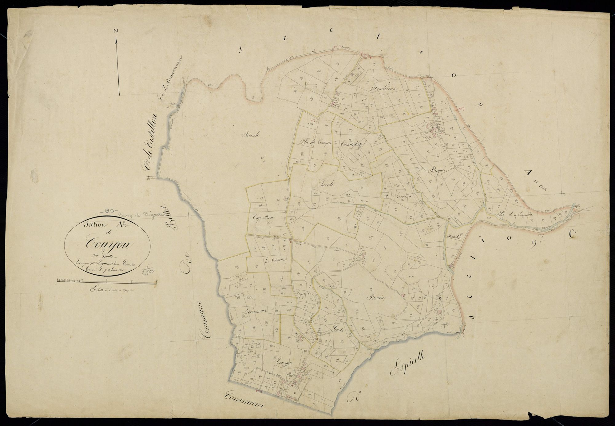 Bourg-de-Bigorre - Bourg-de-Bigorre.- Section A, 2e feuille