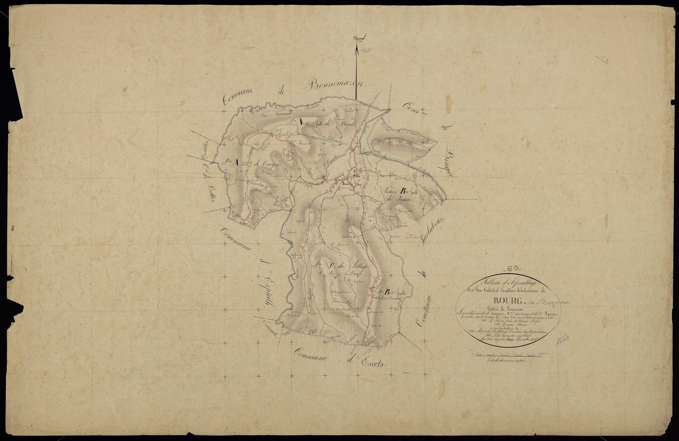 Bourg-de-Bigorre - Bourg-de-Bigorre.- Tableau d'assemblage