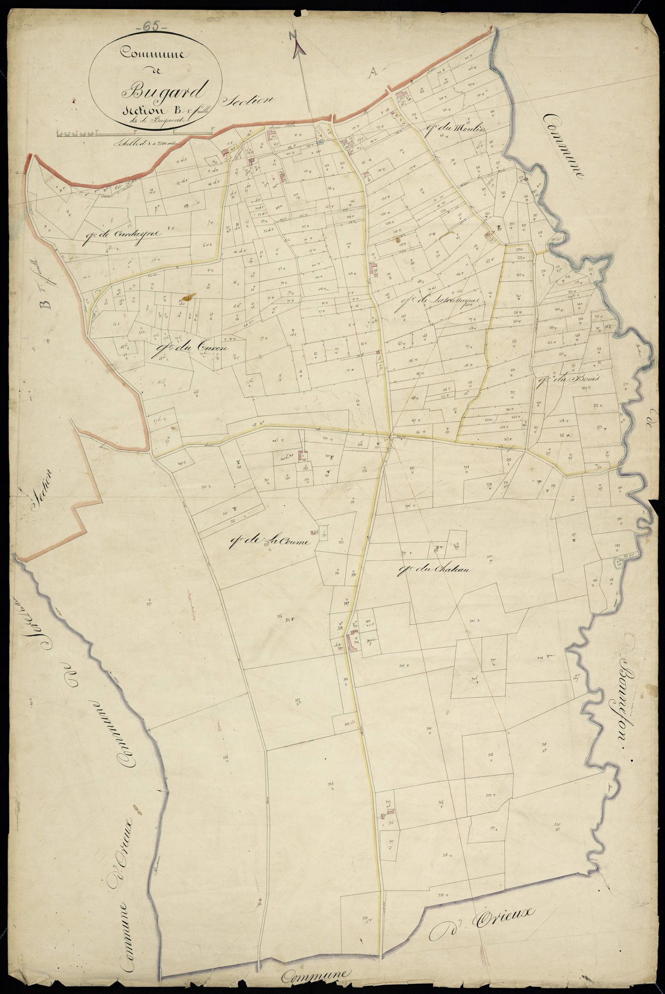 Bugard - Bugard.- Section B, 1re feuille