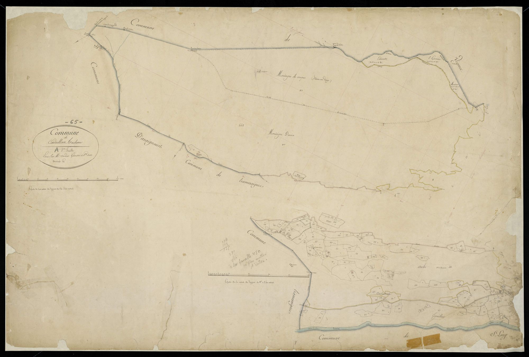 Cadeilhan-Trachère - Cadeilhan-Trachère.- Section A, 2e feuille