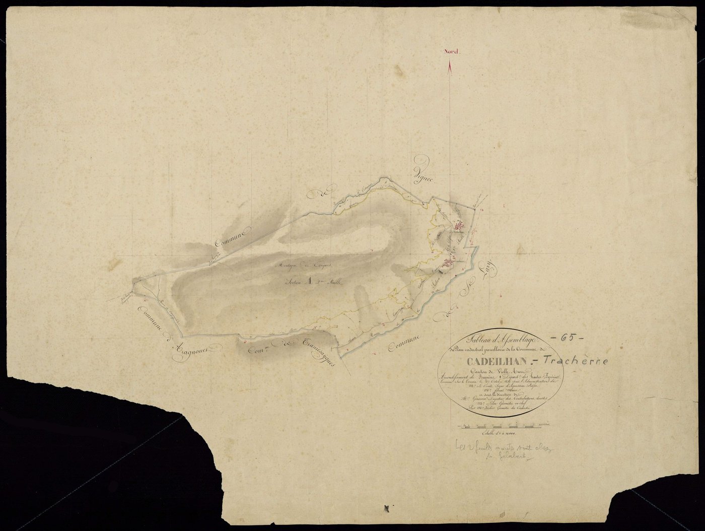 Cadeilhan-Trachère - Cadeilhan-Trachère.- Tableau d'assemblage