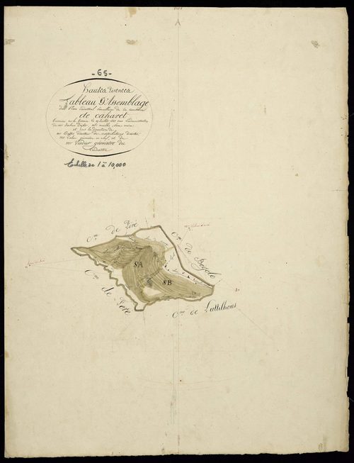 Caharet - Caharet.- Tableau d'assemblage