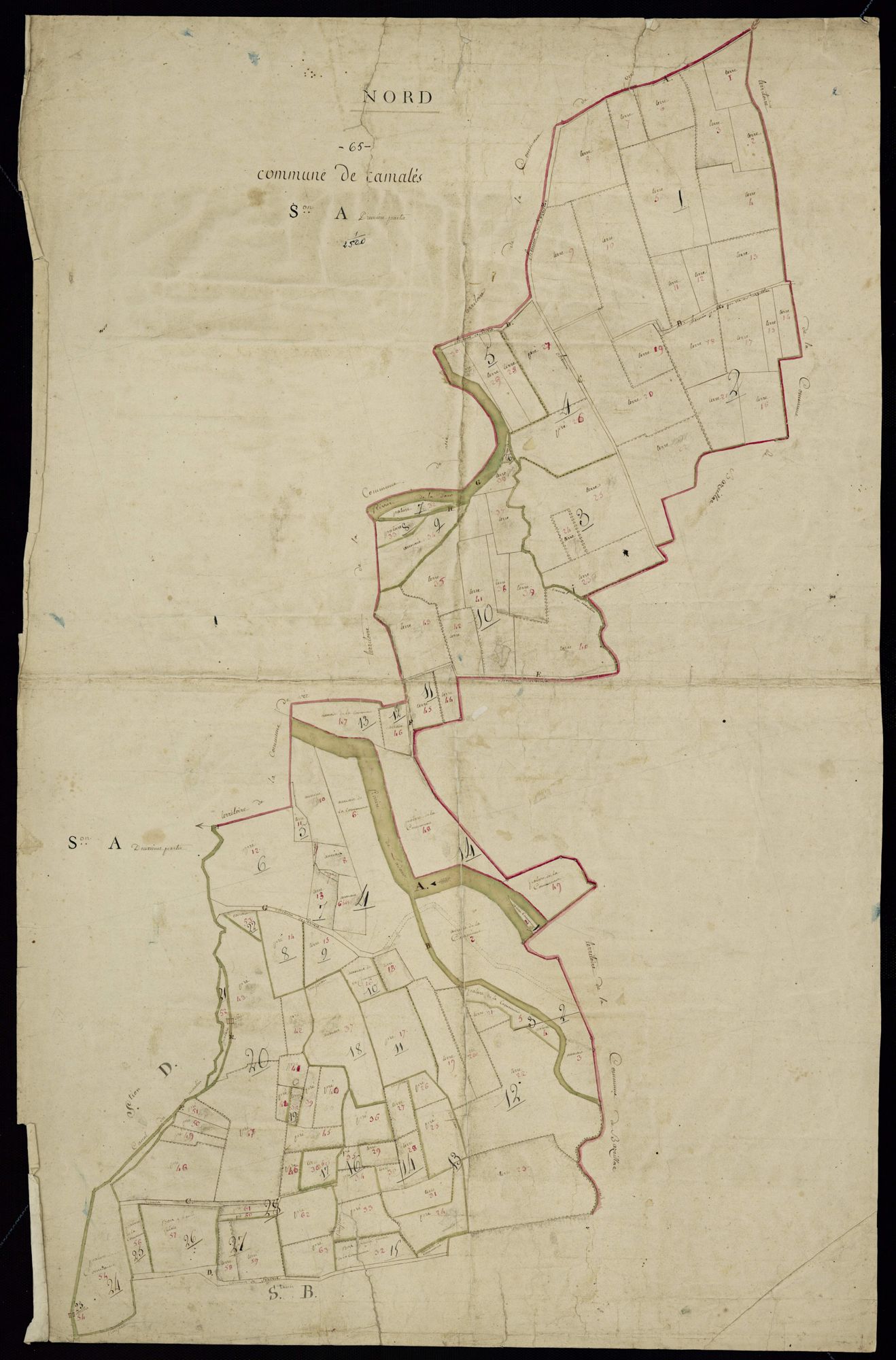 Camalès - Camalès.- Section A, 1ère et 2e parties