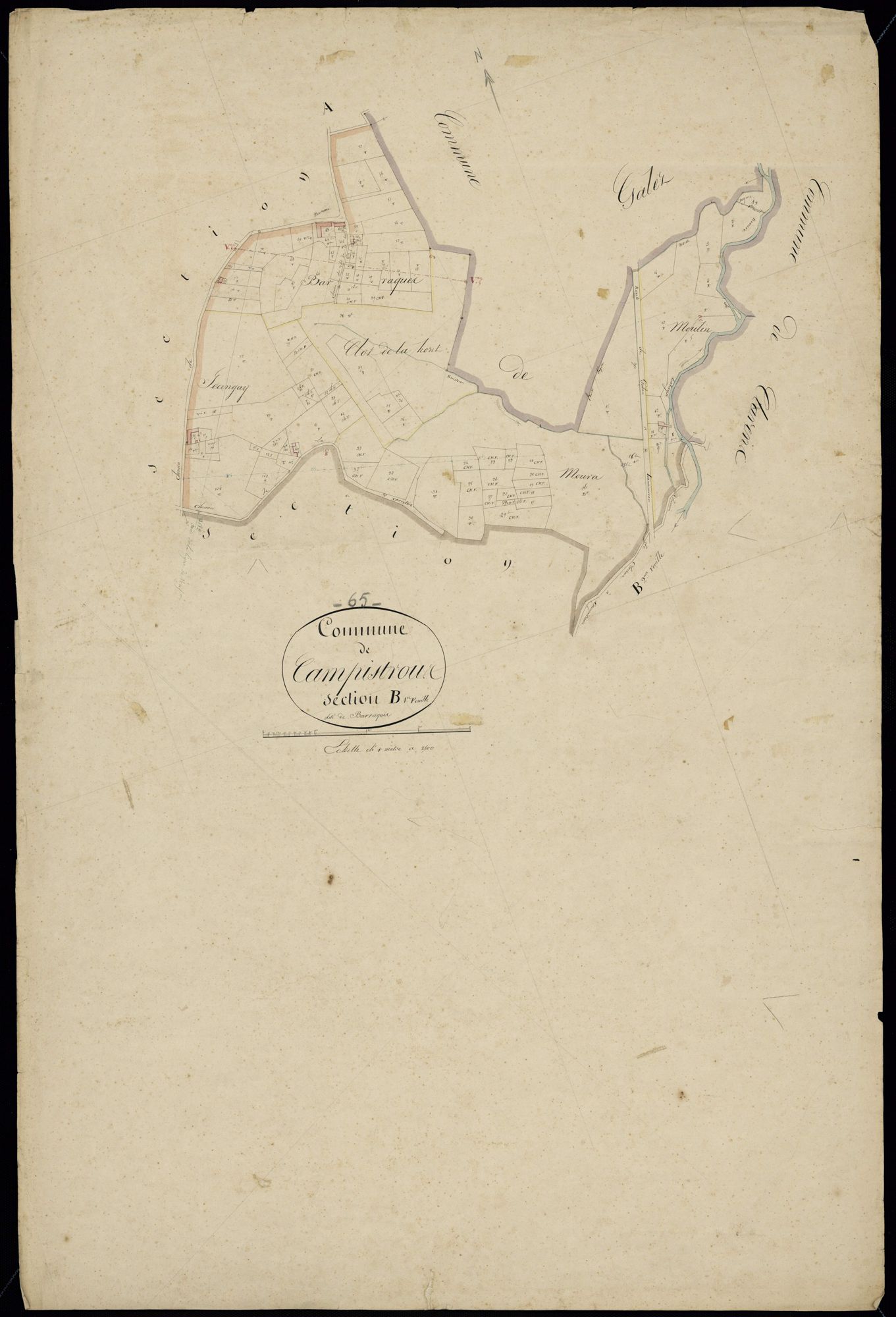 Campistrous - Campistrous.- Section B, 1re feuille