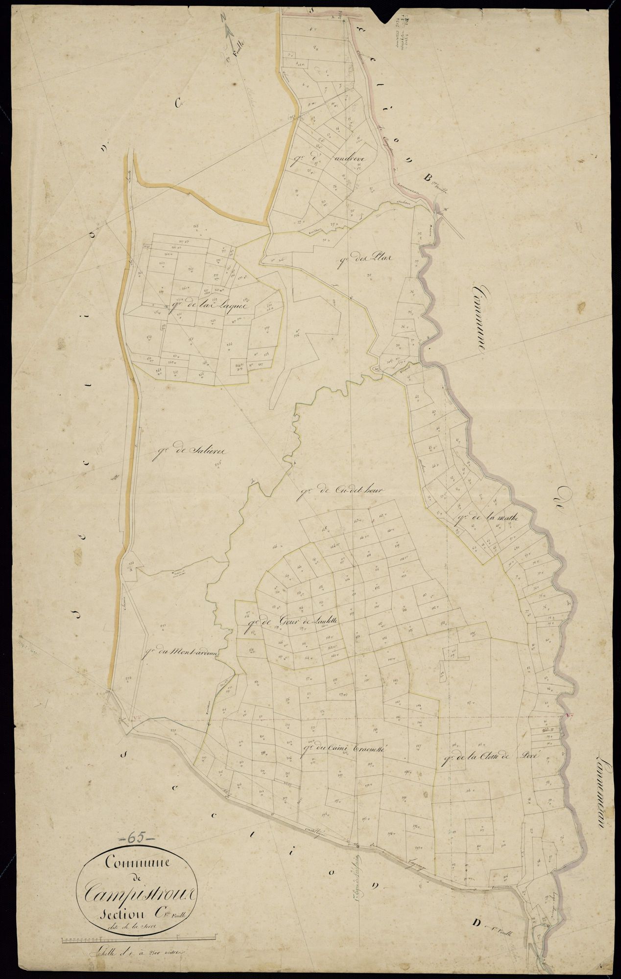 Campistrous - Campistrous.- Section C, 1re feuille