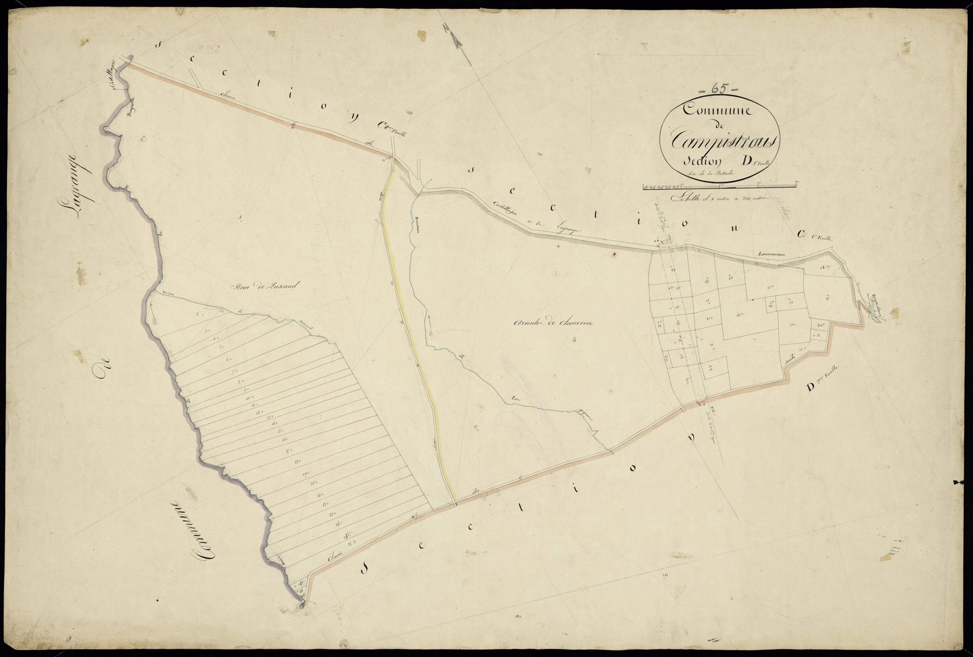 Campistrous - Campistrous.- Section D, 1re feuille