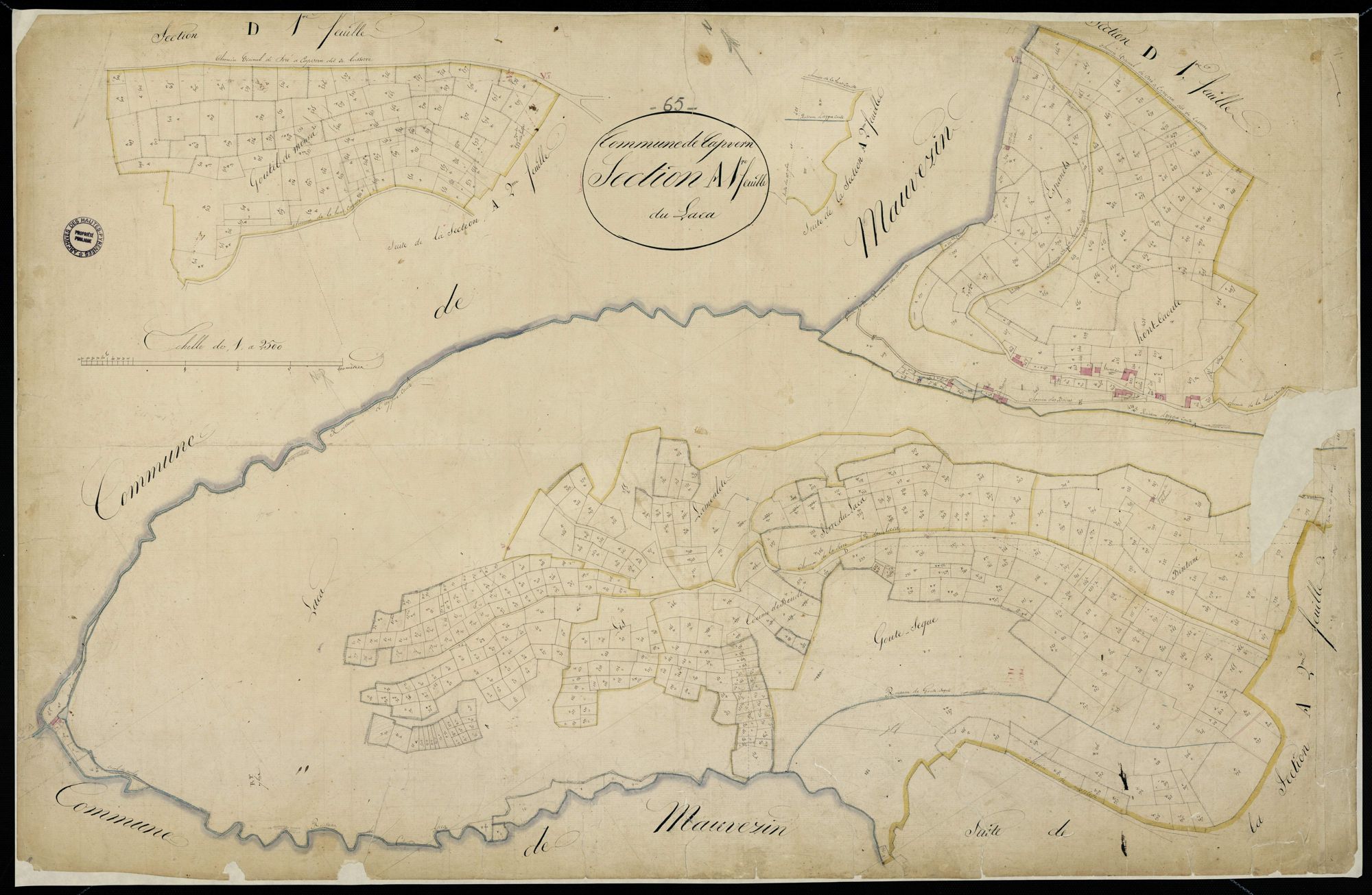Capvern - Capvern.- Section A, 1re feuille
