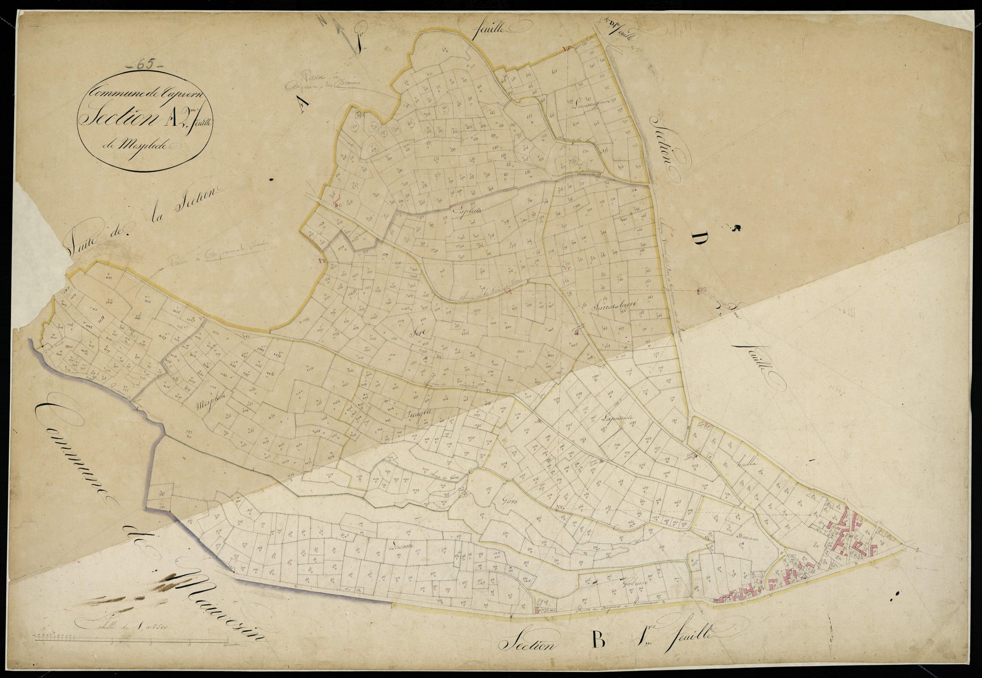 Capvern - Capvern.- Section A, 2e feuille