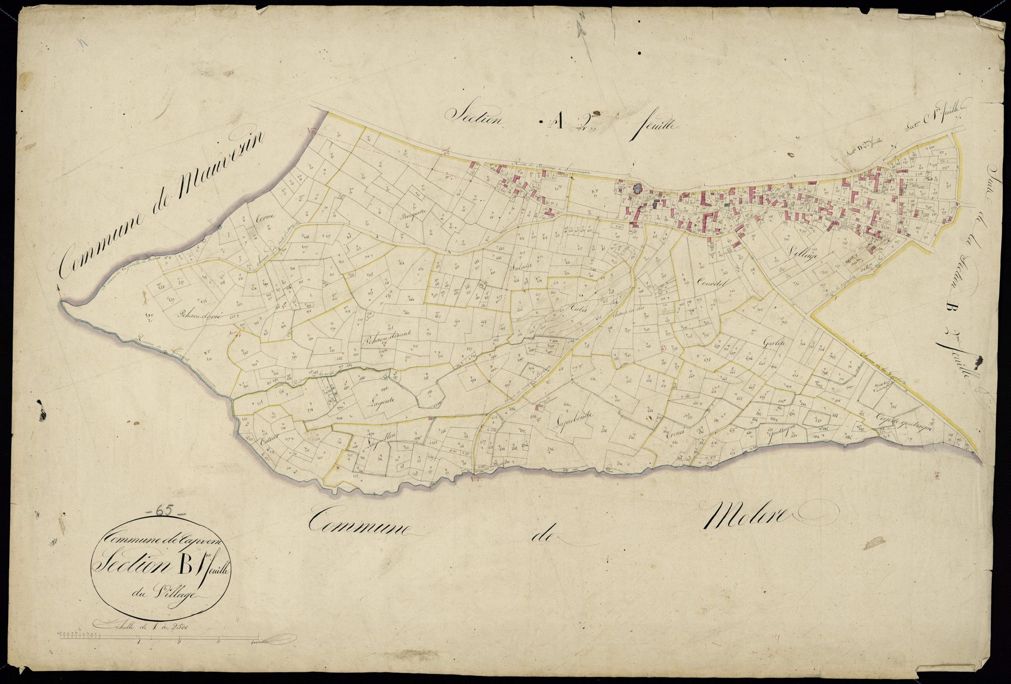 Capvern - Capvern.- Section B, 1re feuille