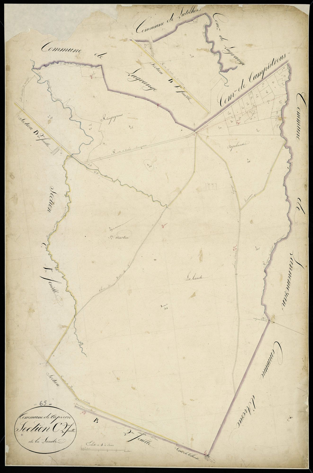 Capvern - Capvern.- Section C, 2e feuille