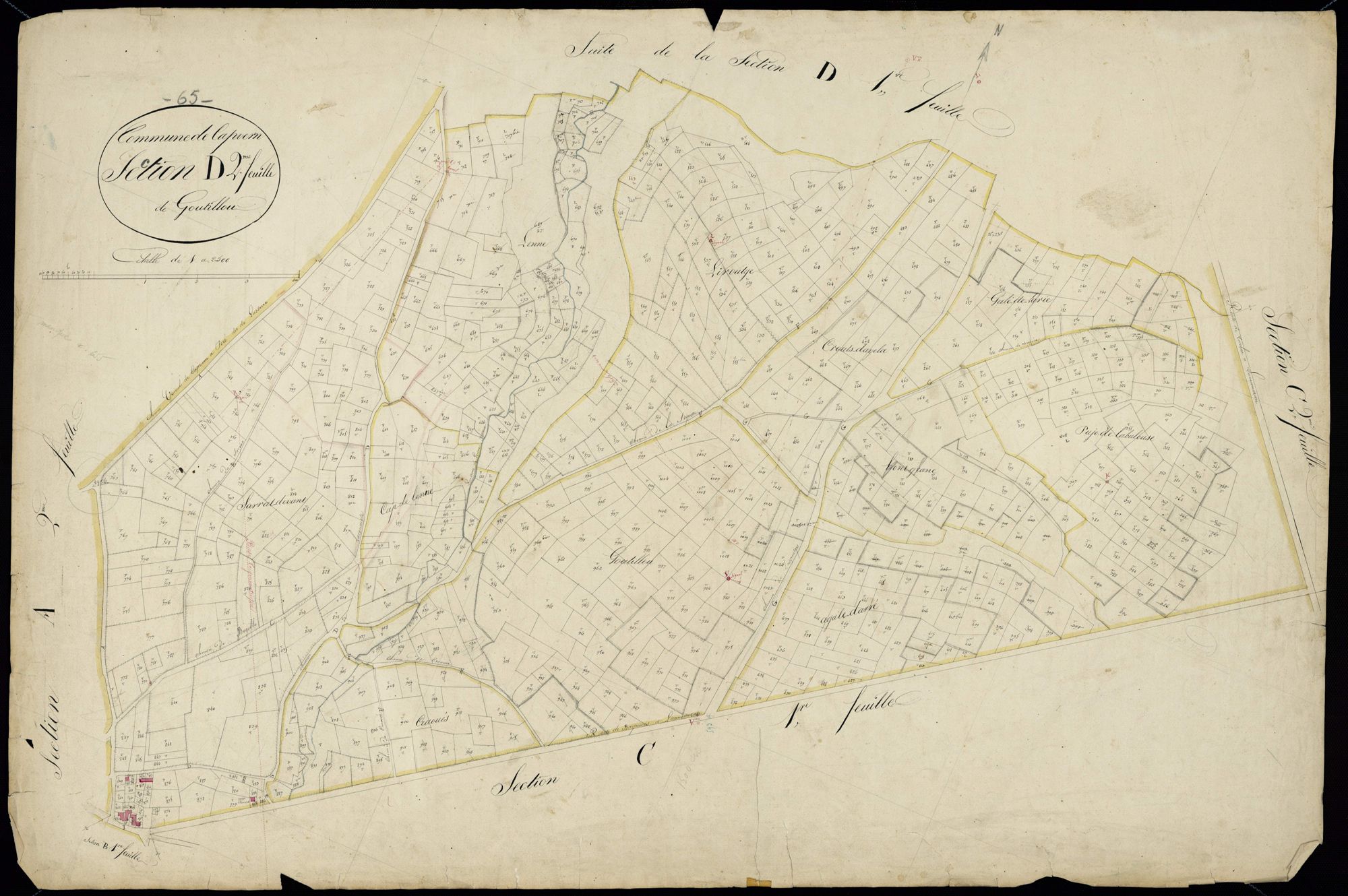 Capvern - Capvern.- Section D, 2e feuille