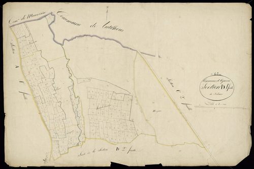 Capvern - Capvern.- Section D, 1re feuille