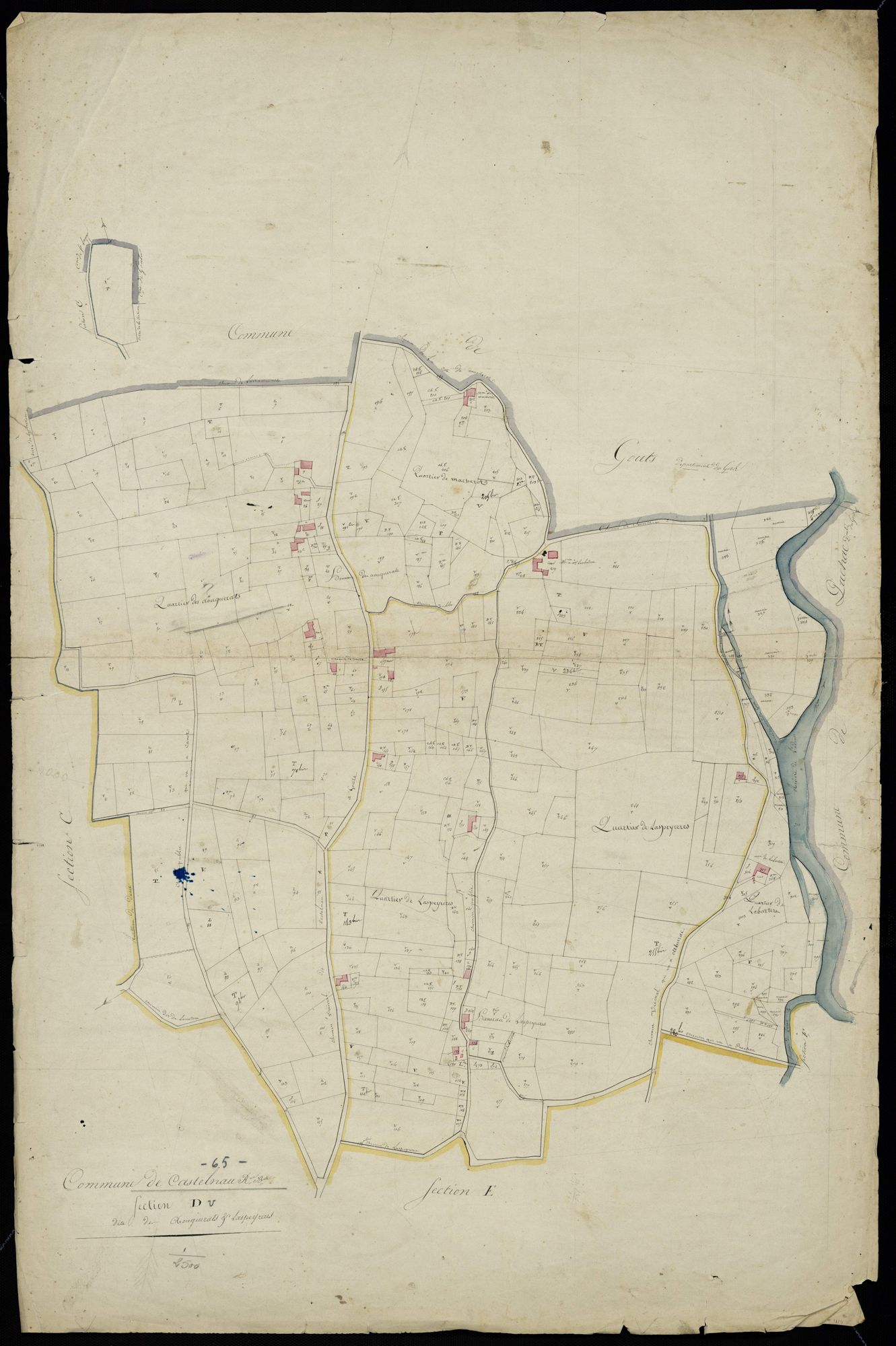 Castelnau-Rivière-Basse - Castelnau-Rivière-Basse.- Section D