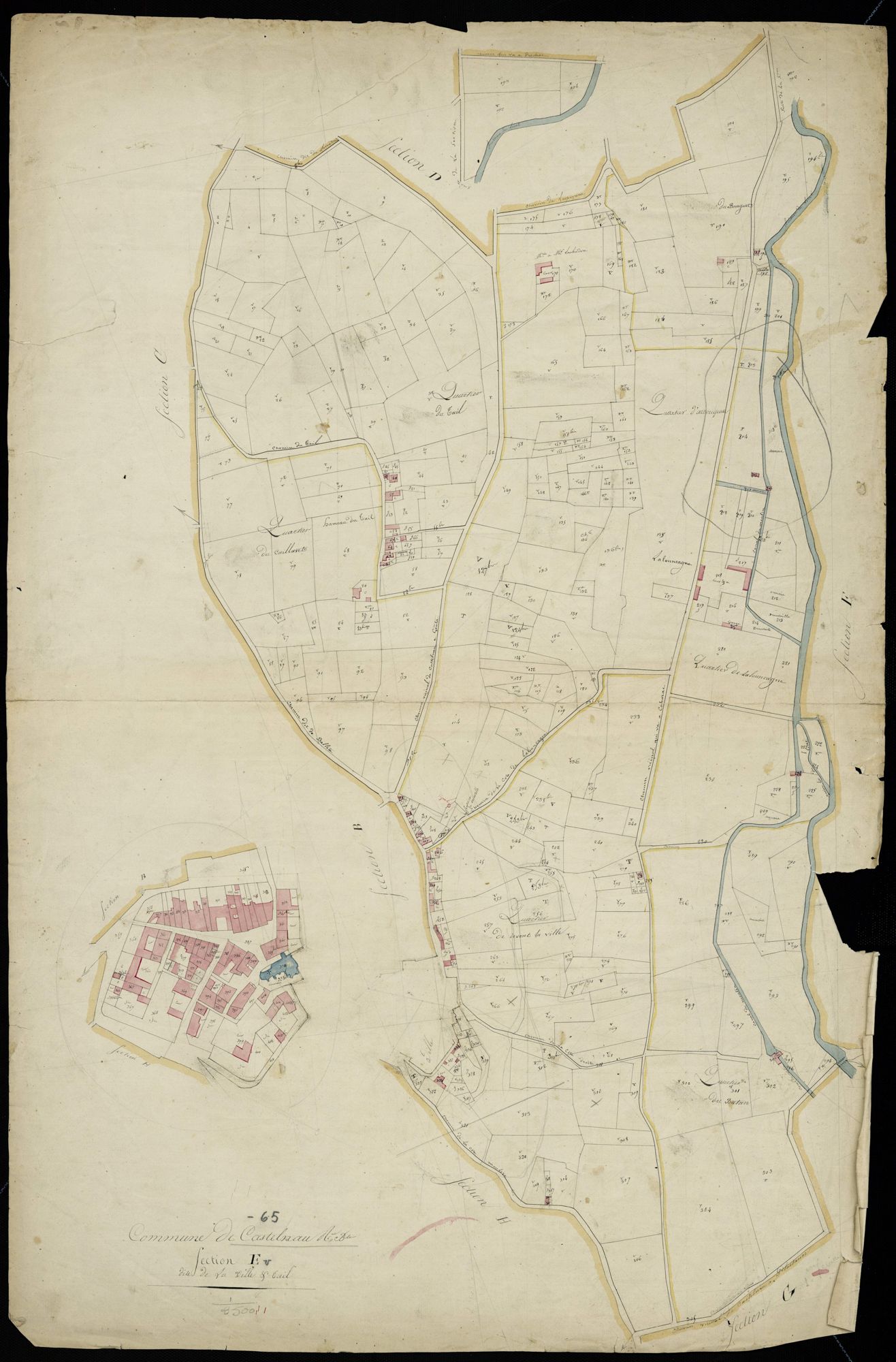 Castelnau-Rivière-Basse - Castelnau-Rivière-Basse.- Section E