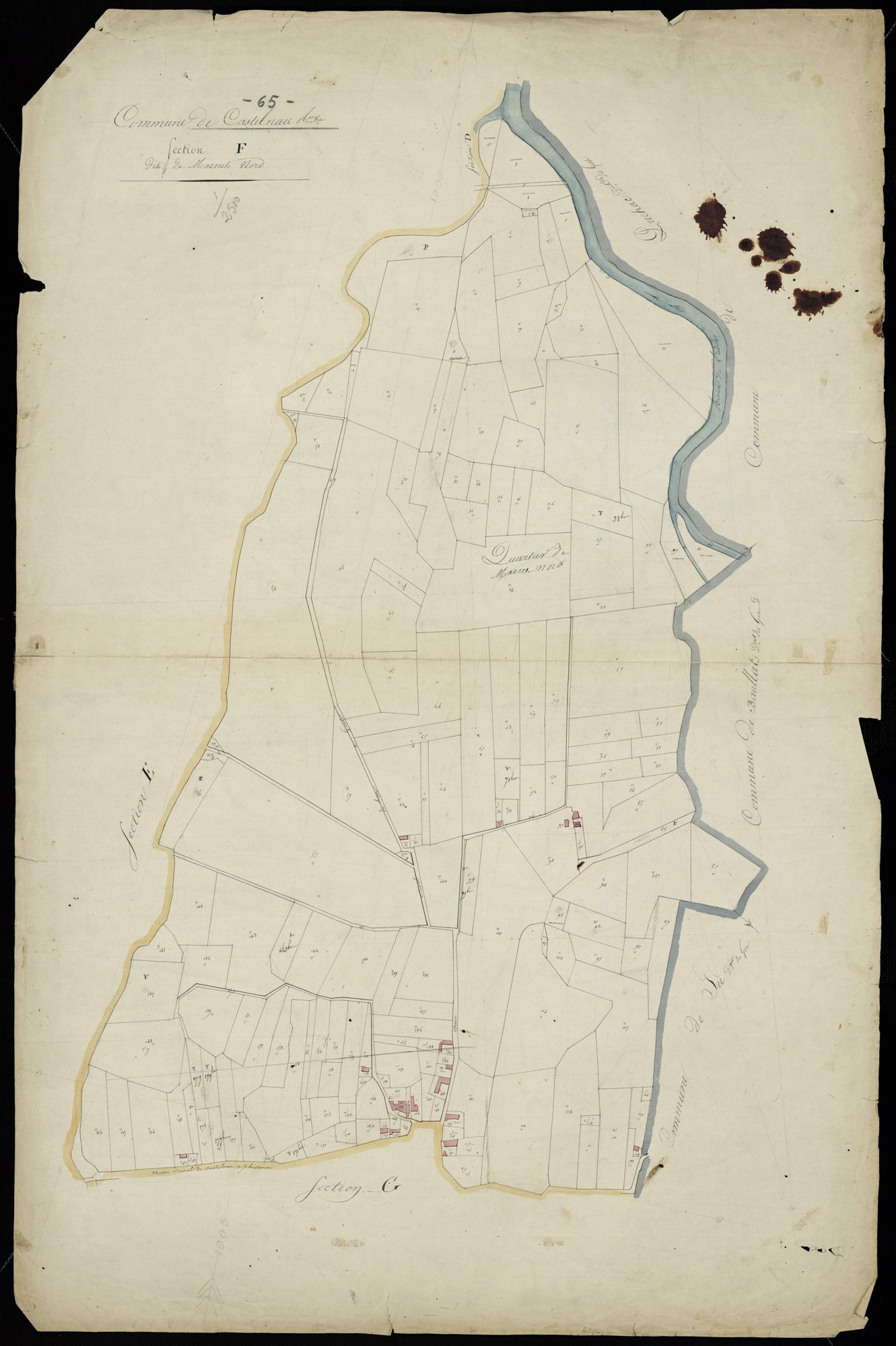 Castelnau-Rivière-Basse - Castelnau-Rivière-Basse.- Section F